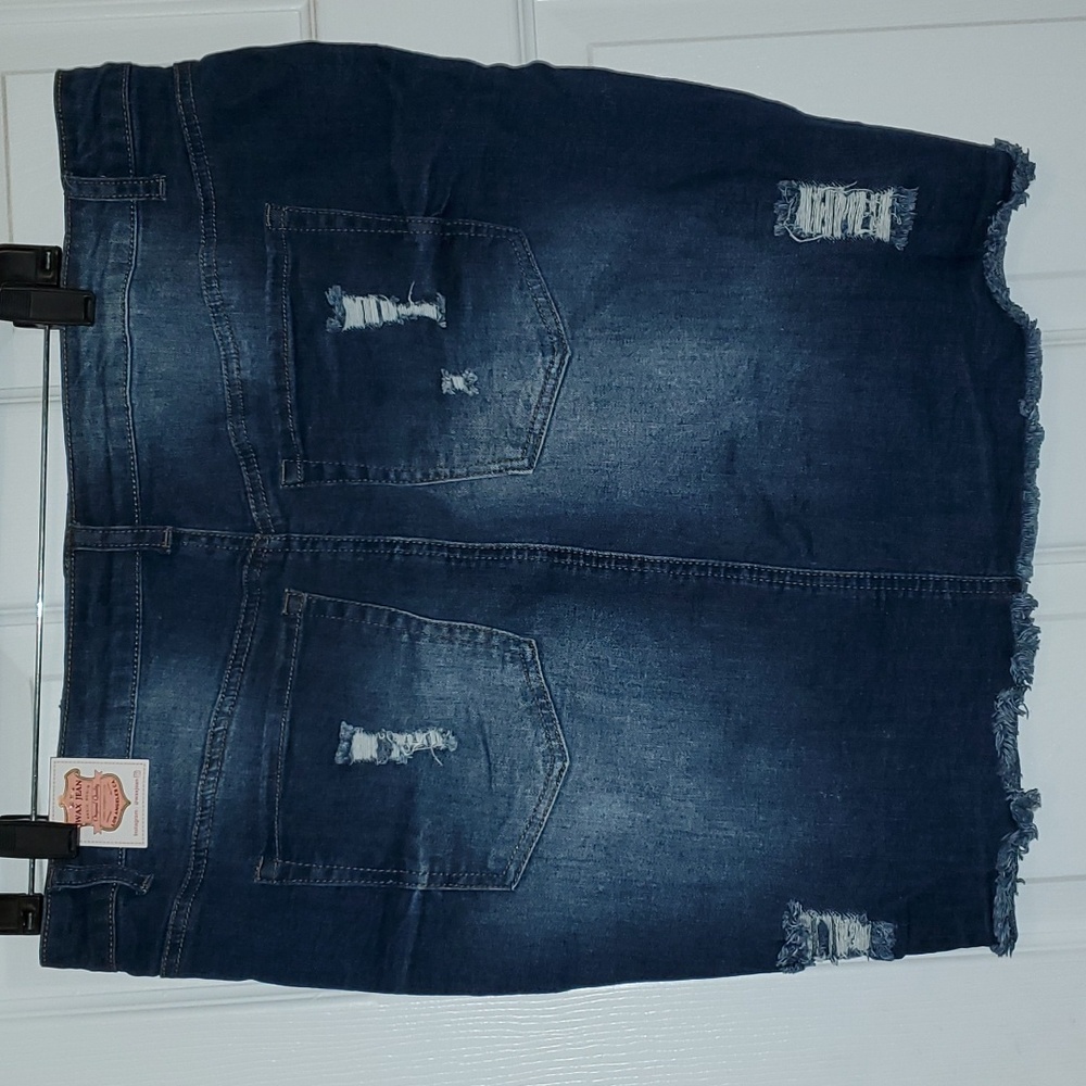 Wax Jean Skirt, 3XL - Picture 2 of 2